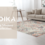 Contemporary Plush Abstract Design(Beige)