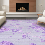 Ultra Soft Area Rug, Non Slip, Stain Resistant, Washable Area Rugs for Living Room, Bedroom, Fluffy Lavender Luxe Aura(Purple)