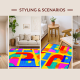 Lively Graphic Letter Arrangement(Blue)