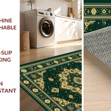 Luxurious Abstract Ogee Imprint(Green)