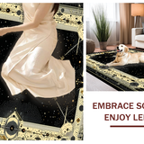 Contemporary Ethereal Patterned Runner(Black)