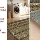 Ultra Soft Area Rug, Non Slip, Stain Resistant, Washable Area Rugs for Living Room, Bedroom, Sophisticated Modern Cheetah Style(Beige)