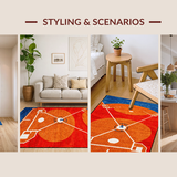 Dynamic Retro Sports Aesthetic(Red)