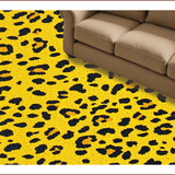 Ultra Soft Area Rug, Non Slip, Stain Resistant, Washable Area Rugs for Living Room, Bedroom, Boho Leopard Print(Yellow)