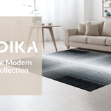 Ultra Soft Area Rug, Non Slip, Stain Resistant, Washable Area Rugs for Living Room, Bedroom, Serene Earthy Trellis Vibe(Black)