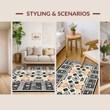 Rustic Earthy Toned Linear Design(Black)