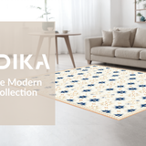 Geometric Star Motif in Pastel(White)