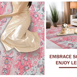 Artistic Distressed Floral Composition(Pink)