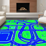 Brightly Colored Traffic Landscape(Green)