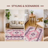 Whimsical Ogee Print with Hues(Pink)