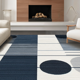 Ultra Soft Area Rug, Non Slip, Stain Resistant, Washable Area Rugs for Living Room, Bedroom, Minimalist Structured Decor Style(Gray)
