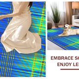 Modern Artful Tiled Arrangement(Blue)