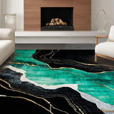 Chic Black and Green Harmony(Black)