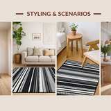 Chic Monochrome Striped Elegance(Black)