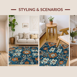 Elegant Retro Geometric Design(Blue)