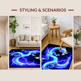 Enchanting Celestial Wildlife Motif(Blue)