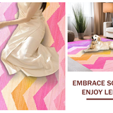 Joyful Eclectic Shaggy Texture(Pink)