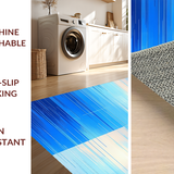 Ultra Soft Area Rug, Non Slip, Stain Resistant, Washable Area Rugs for Living Room, Bedroom, Contemporary Light Blue Elegance(Blue)