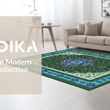 Elegant Distressed Geometric Design(Blue)