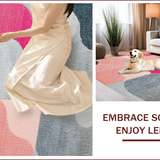 Ultra Soft Area Rug, Non Slip, Stain Resistant, Washable Area Rugs for Living Room, Bedroom, Modern Abstract Print(Gray)