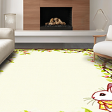 Colorful Flower Blossom Design(Ivory)