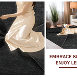 Ultra Soft Area Rug, Non Slip, Stain Resistant, Washable Area Rugs for Living Room, Bedroom, Dramatic Black Bow Rug:  Coquette Room Accent(Black)