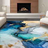 Luxurious Gold and Gray Fusion(Blue)