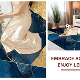 Striking Navy Blue Artistic Flair(Blue)