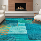 Elegant Smooth Line Motif(Blue)