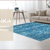 Ultra Soft Area Rug, Non Slip, Stain Resistant, Washable Area Rugs for Living Room, Bedroom, Soft Blue Under Table Dining Room Rug(Blue)