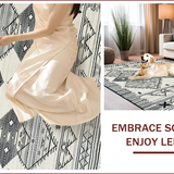 Elegant Geometric Ivory Tones(White)