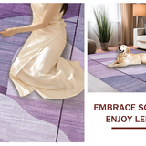 Ultra Soft Area Rug, Non Slip, Stain Resistant, Washable Area Rugs for Living Room, Bedroom, Cute Room Decor Bow Rug Lavender Uno Reverse Aesthetic Area Carpet(Purple)