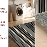 Elegant Shaggy Geometric Arrangement(Black)