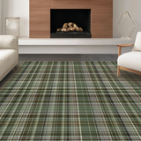 Rustic Olive Plaid Aesthetic(Green)
