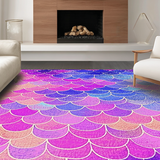Enchanting Oceanic Scale Motif(Pink)