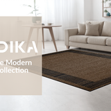 Ultra Soft Area Rug, Non Slip, Stain Resistant, Washable Area Rugs for Living Room, Bedroom, Elegant Shaggy Hide Design(Brown)