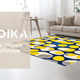 Ultra Soft Area Rug, Non Slip, Stain Resistant, Washable Area Rugs for Living Room, Bedroom, Charming Cartoon Egg Aesthetic(Blue)