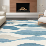 Sophisticated Blue Ripple Design(Blue)