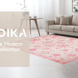 Bright Floral Medallion Accent(Pink)