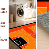 Ultra Soft Area Rug, Non Slip, Stain Resistant, Washable Area Rugs for Living Room, Bedroom, Youthful Sports Enthusiast Floor Decor(Orange)