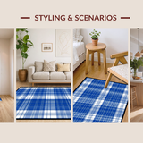 Cozy Gingham Patterned Delight(Blue)