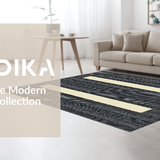 Ultra Soft Area Rug, Non Slip, Stain Resistant, Washable Area Rugs for Living Room, Bedroom, Rustic Animal Print Decorative Piece(Gray)