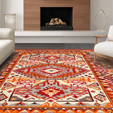 Playful Geometric Jute Arrangement(Red)