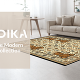 Ultra Soft Area Rug, Non Slip, Stain Resistant, Washable Area Rugs for Living Room, Bedroom, Charming Animal Print Design(Beige)