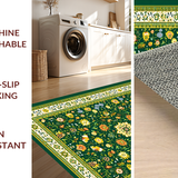 Vibrant Floral Tiled Aesthetic(Green)