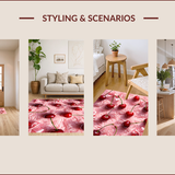 Ultra Soft Area Rug, Non Slip, Stain Resistant, Washable Area Rugs for Living Room, Bedroom, Pink Coquette Bow Non-Slip Bathroom Rug(Pink)