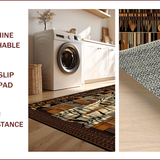 Ultra Soft Area Rug, Non Slip, Stain Resistant, Washable Area Rugs for Living Room, Bedroom, Chic Contemporary Animal Print Accent(Brown)