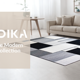 Ultra Soft Area Rug, Non Slip, Stain Resistant, Washable Area Rugs for Living Room, Bedroom, Vibrant Abstract Geometric Elements(Gray)