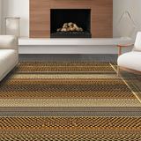 Ultra Soft Area Rug, Non Slip, Stain Resistant, Washable Area Rugs for Living Room, Bedroom, Cozy Textured Rustic Charm(Brown)