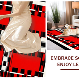 Playful Colorful Geometric Arrangement(Red)